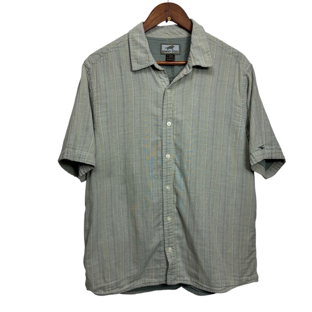 Horny Toad ( Toad & Co ) Organic Cotton Button down Shirt Large